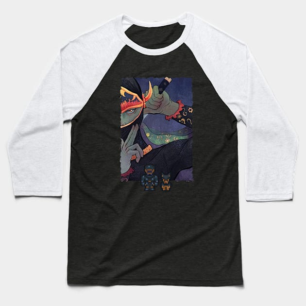 Shadow Baseball T-Shirt by tfernandesart